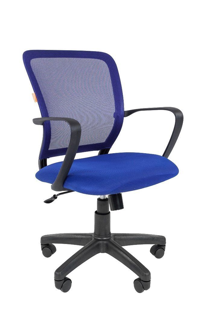 Кресло для оператора Chairman 698 Черный пластик (BLACK) ткань сетка синий ТВ (TW) 10