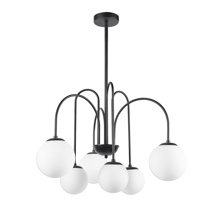 Люстра на штанге ARTE LAMP MEBSUTA A1675LM-6BK