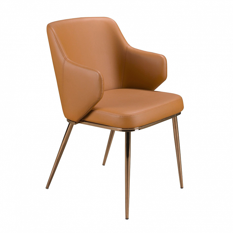 Стул Angel Cerda 4162 из коричневой экокожи 299746
