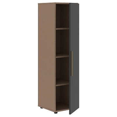 Шкаф-колонка с глухой средней дверью Skyland ВЕЛИОН (VELION) VMCS 40.1 400х430х1517 Кобра / Яшма черный