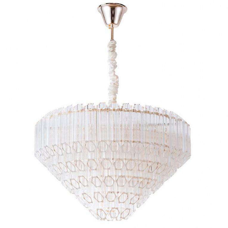 Подвесная люстра Arte Lamp JASTIN золото, прозрачный A2848LM-8GO