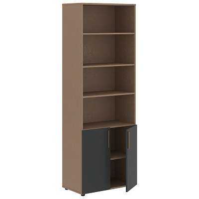 Шкаф с 1 комплектом глухих малых дверей Skyland ВЕЛИОН (VELION) VHCS 80.5 800х430х2253 Кобра / Яшма черный