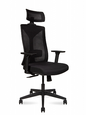 Кресло для персонала NORDEN Бостон SL 8001A-2 black Черный / Черный