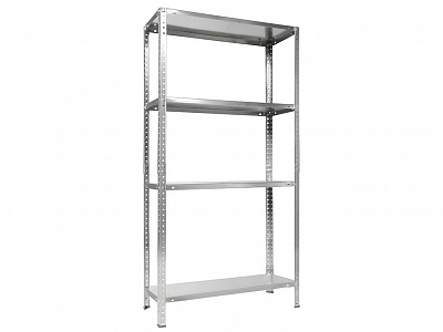 Стеллаж ES 150KD/75x30/4 оцинкованный до 120 кг