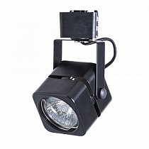 Однофазный двужильный трековый светильник под сменную лампу GU10 Arte Lamp MISAM A1315PL-1BK