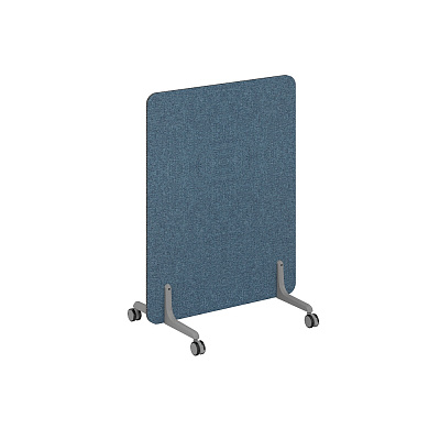 Перегородка NORDEN Мэджик на металлических опорах, на роликах 800x26x1125 BAGAMA DENIM / Серый MP.800.1125.DN.GR