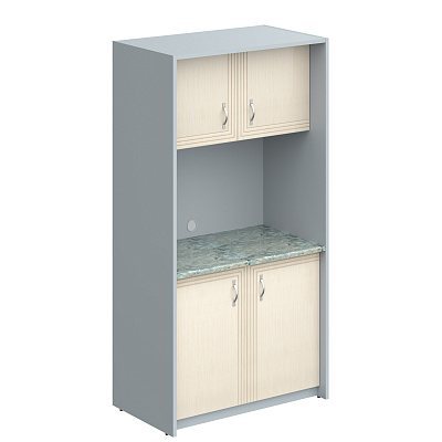 Мини-кухня Skyland SCB 120.2MT Бук Тиара / Металлик