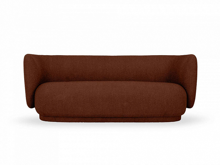 Диван OgogoHome Lucca букле терракотовый 786879