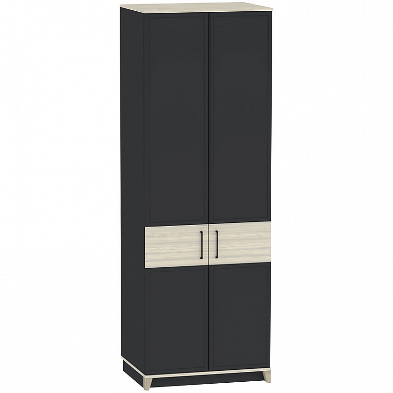 Шкаф для одежды Aurelio 54 Антрацит / Блеквуд Сатиновый