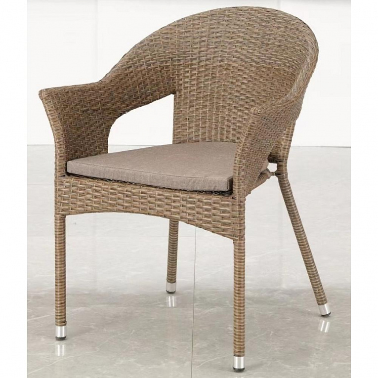 Плетеное кресло Afina Garden Y79B-W56 Light Brown Коричневый